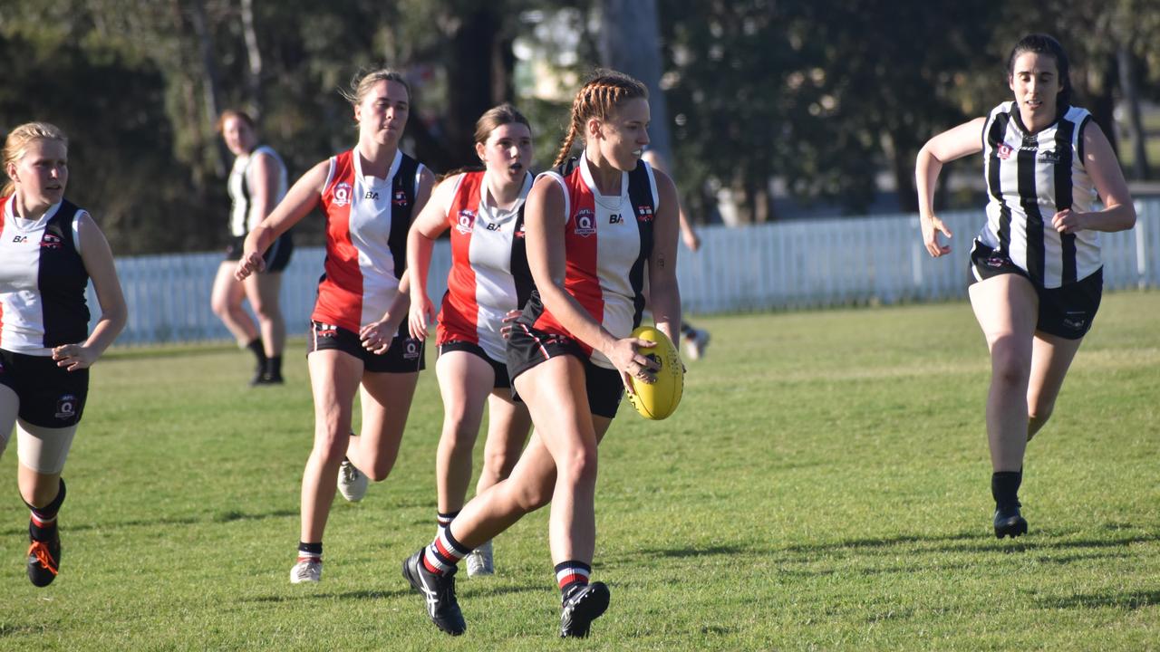 AFL Capricornia, senior women, Round 12, Panthers versus BITS Saints, Rockhampton Cricket Ground, July 15, 2023.