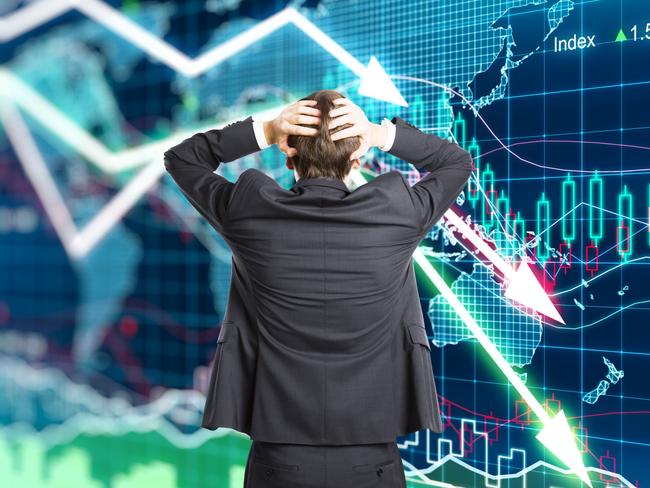 Generic images of a stock market crash. Picture: iStock