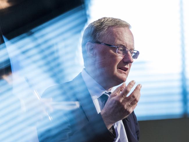 Philip Lowe, governor of the Reserve Bank of Australia (RBA), speaks during the AFR Business Summit in Sydney, Australia, on Wednesday, March 9, 2022. An interest rate rise in Australia later this year is "plausible," LoweÃÂ said, as Russia's invasion of Ukraine creates a new supply shock that will prolong a period of elevated inflation. Photographer: Brent Lewin/Bloomberg via Getty Images