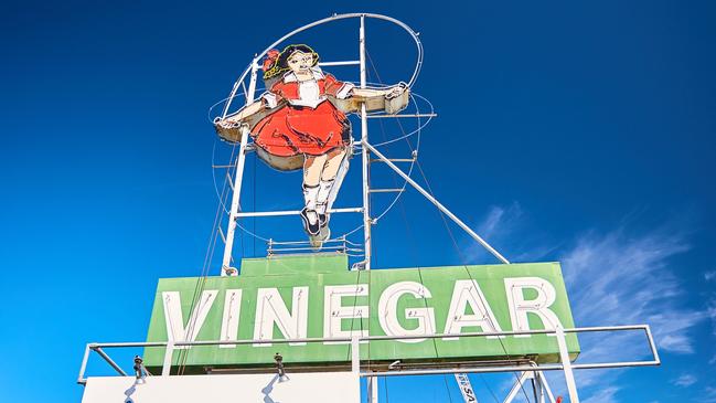 The iconic Skipping Girl Vinegar sign may be relocated as Little Audrey goes under the hammer.