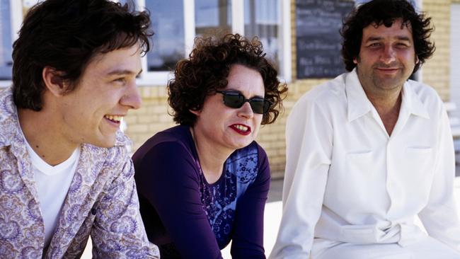 Samuel Johnson with Judith Lucy and Mick Molloy in Crackerjack.