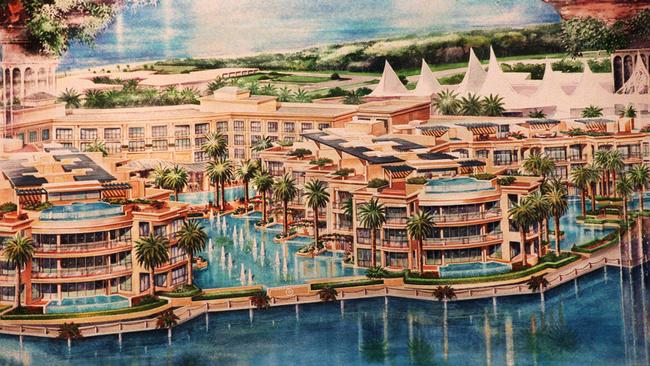 Artist’s impression of Palazzo Versace on the Gold Coast, in April 1999.