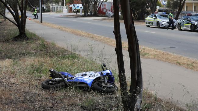 A 16-year-old L-plate rider has died after crashing in Pooraka on Saturday. Picture: AAP/Dean Martin