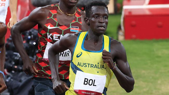 Peter Bol gave himself every chance in the 800m final. Picture: Adam Head