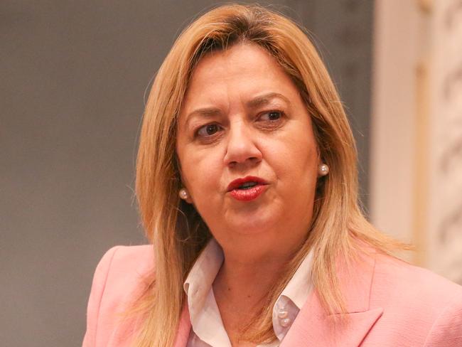 BRISBANE AUSTRALIA 24/08/2023 Premier Annastacia Palaszczuk  during question time at Queensland Parliament.Picture: NcaNewsWire/Glenn Campbell