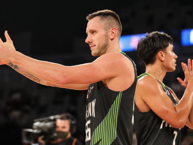 South East Melbourne star Mitch Creek is primed for a big game against defending NBL champions the Perth Wildcats on Wednesday night. Picture: Martin Keep/Getty Images