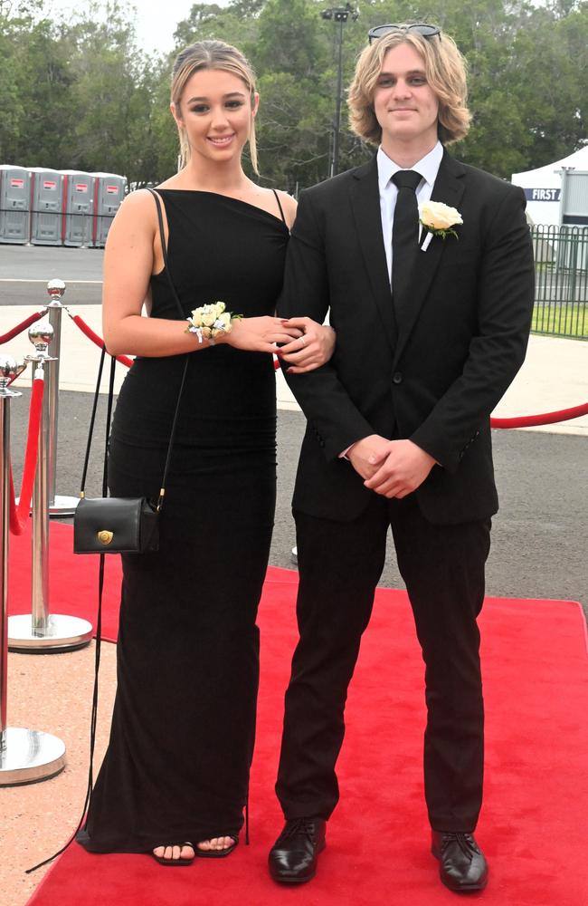 Mariah Stamm and Will Butler at Pacific Lutheran College's 2023 formal. Picture: Tegan Annett
