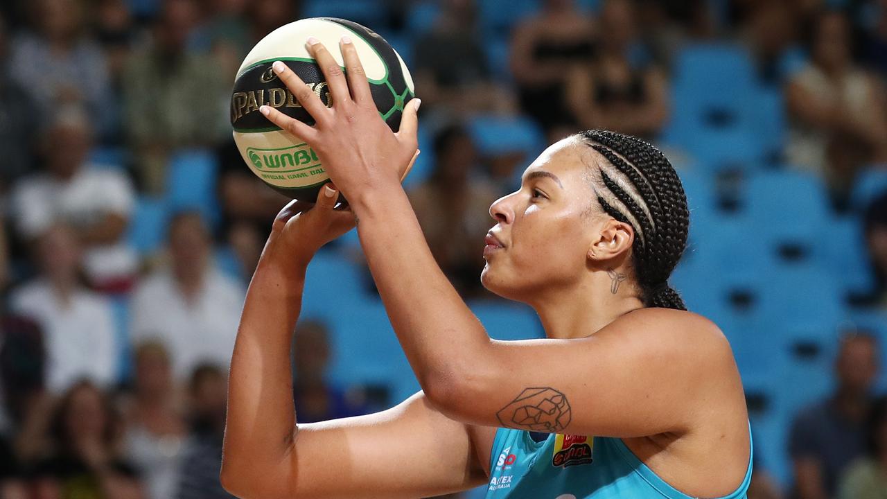 Liz Cambage has withdrawn from the Tokyo Olympics. Picture: Brendan Radke