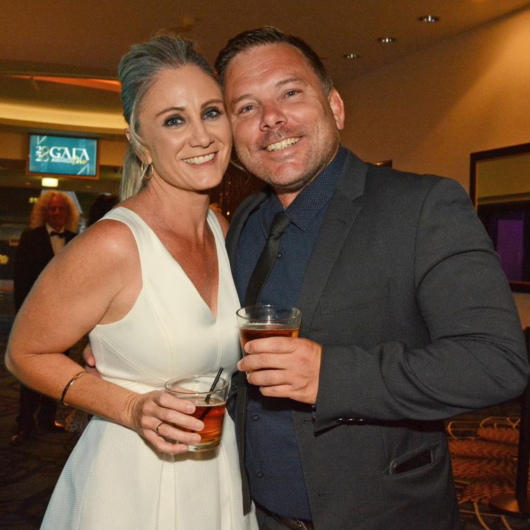 Lisa Damme and Ben Peasley at Gold Coast Business Excellence Awards Hall of Fame induction at The Star Gold Coast. Picture: Regina King.