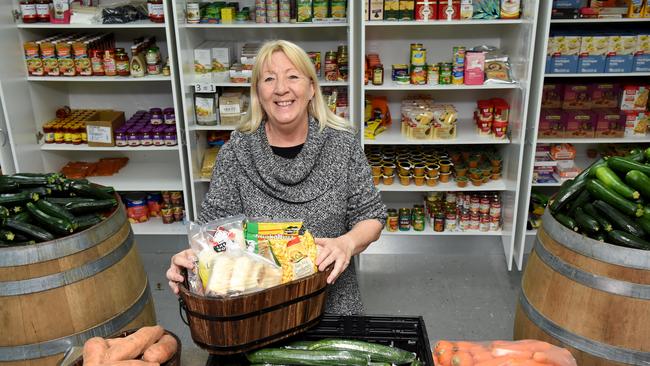 Families in need increasingly want healthier options like fruit and vegetables, according Coral Styles from Hope City Mission Croydon. Picture: Steve Tanner.