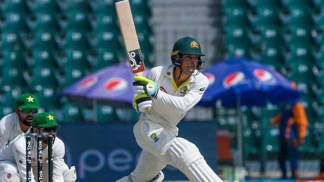 Alex Carey solidified his place as Australia’s best wicket keeper and contributed with the bat. Picture: AFP Images