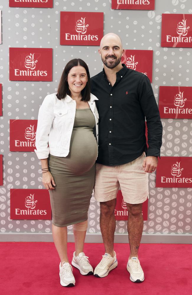 Collingwood two-time premiership star Steele Sidebottom is preparing for more joy with wife Alisha due to give birth to the couple’s second child. Picture Supplied