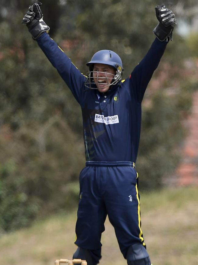 Rory Collins appeals for a wicket. Picture: Andy Brownbill