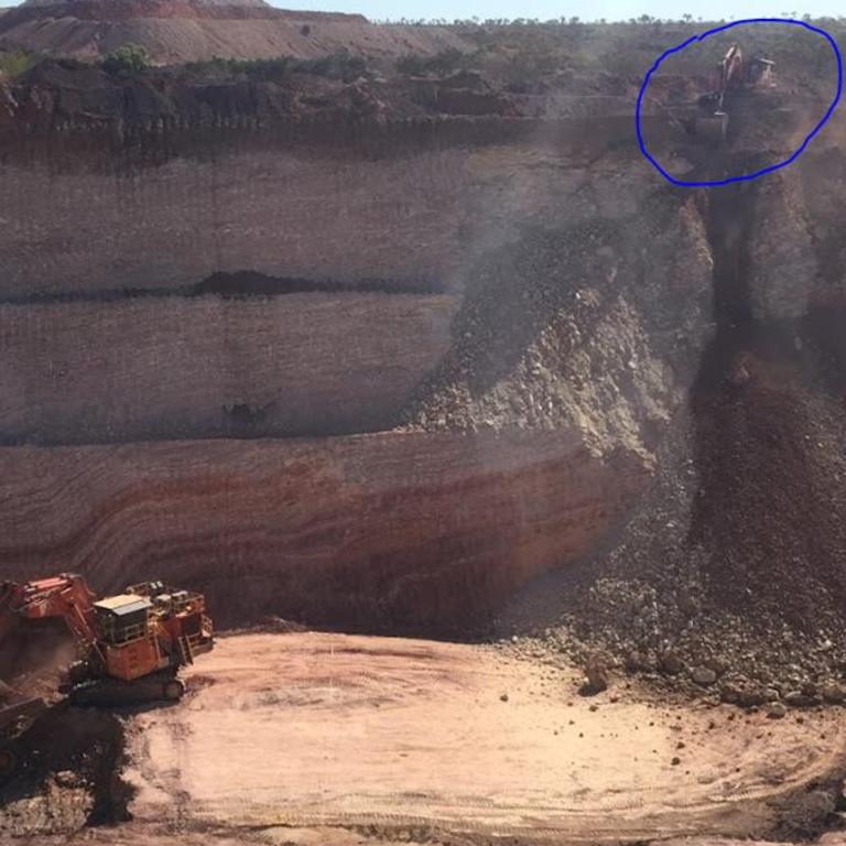 Another pit wall collapse at Bootu Creek mine.