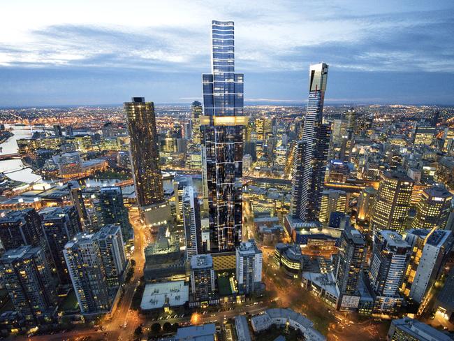 The Napthine Government gave the green light to the tower located at 70 Southbank Blvd.