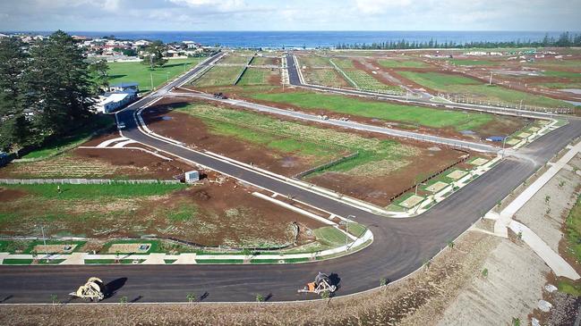 The new Aureus residential development at Skennars Head is progressing. Picture: Intrapac Property