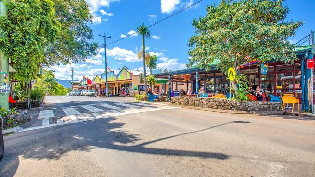 HIPPY HIPPY SHAKE: Nimbin is set for a shake-up with the sale of a dual property at 80-82 Cullen St, which has DA approval for a approval to build a boutique hotel with 24 totally modern accommodation units. Picture: Supplied