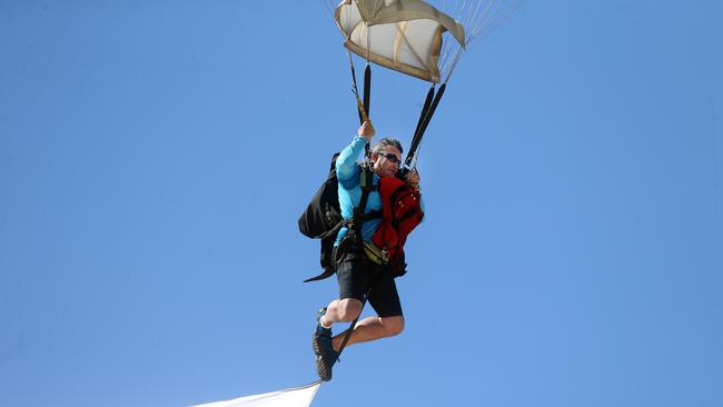 Gold Coast Skydive at day three of the Pacific Airshow, 20 August 2023. Picture: Richard Gosling