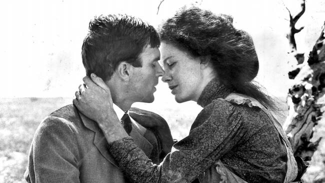 Actors Judy Davis and Sam Neill, in the 1979 film "My Brilliant Career".