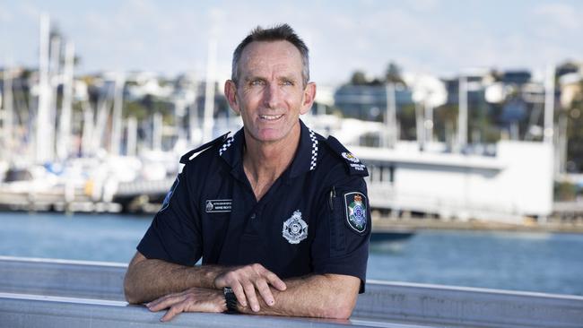 Senior Sergeant Wayne Richter, officer in charge at Wynnum Police Station. Picture: AAP/Renae Droop