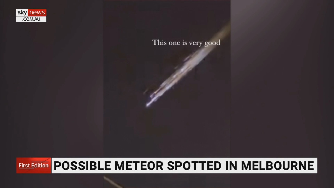 Possible meteor spotted blazing through Melbourne’s night sky