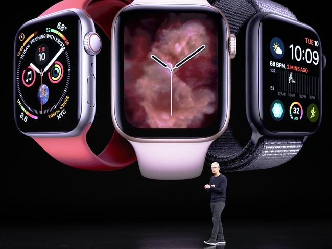 The new Apple Watch also debuted. Picture: AP