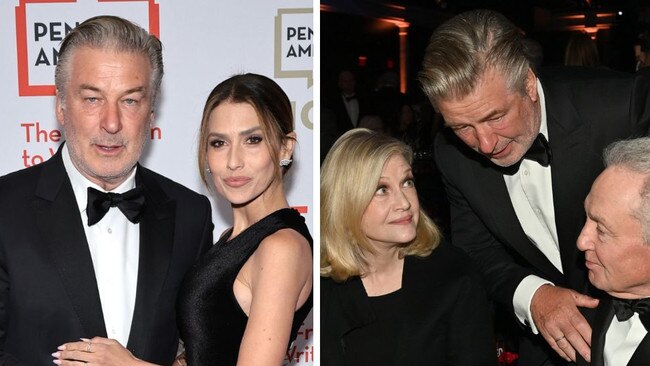 Alec Baldwin attends first red carpet since Rust shooting charges dropped. Picture: Getty