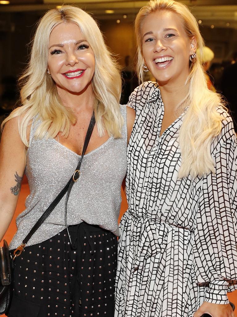 Sarah-Jane Elks and Teyanah Popik at Mouthpiece opening night at QPAC Playhouse. Socials: Damien Anthony Rossi | Pictures: Josh Woning