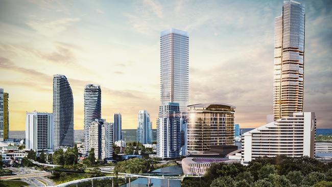 An artist's impression of the new towers planned for The Star.