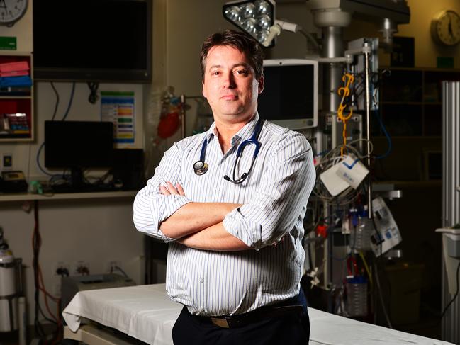 Townsville Hospital Emergency Department Director Dr Luke Lawton is getting ready for an increase in patients this holiday season. Picture: Zak Simmonds