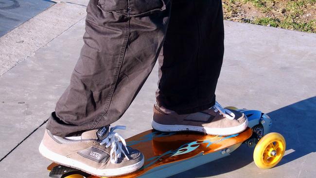 A man has been injured after falling from an electric skateboard. Picture: File image