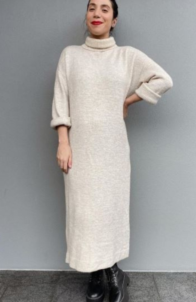 Kmart 30 turtleneck knit dress labelled luxe news