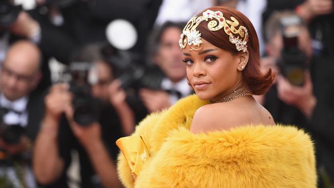 Rihanna at the Metropolitan Museum of Art on in New York City last year. Picture: Mike Coppola/Getty