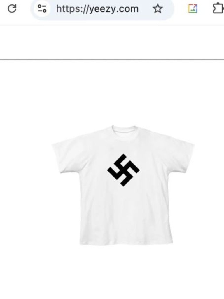 West directed viewers to his website where only this despicable item was for sale.