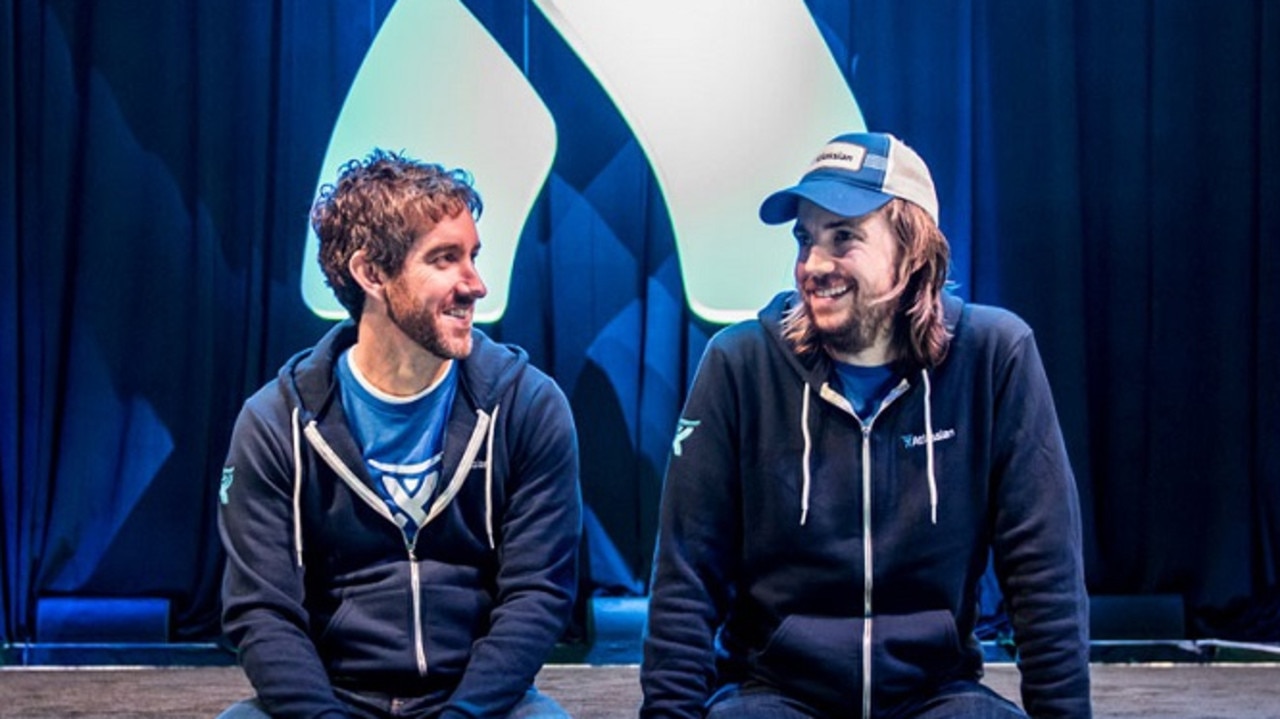 Atlassian co-founders Scott Farquhar and Mike Cannon-Brookes. Source: Supplied