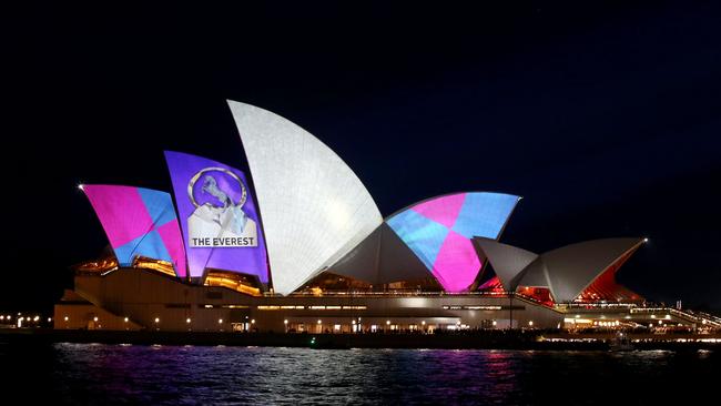 The Opera House has been used as a billboard many times. Picture: Getty Images