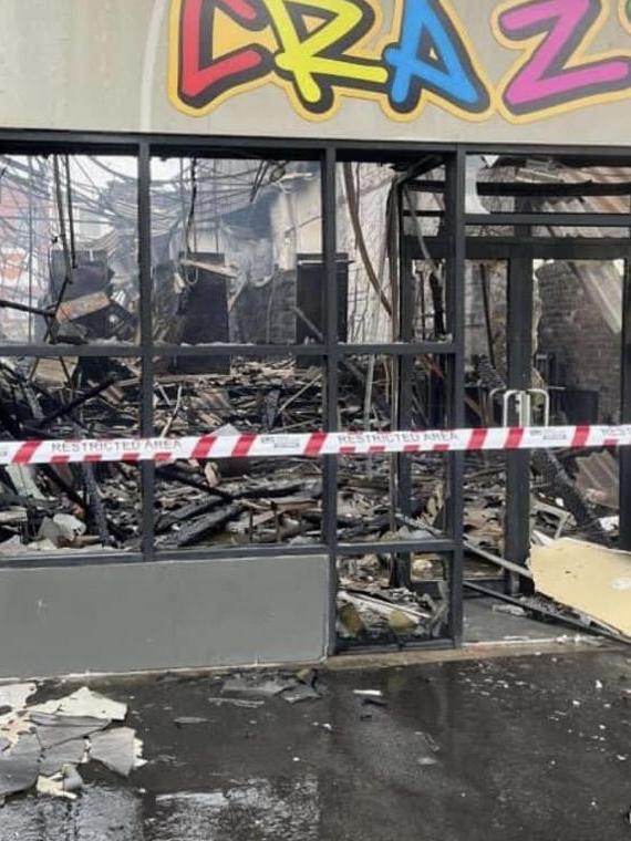 Devonshire Rd fire in Sunshine. Feb 2023.