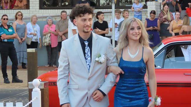 Students celebrating the Urangan State High School formal.