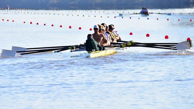 Rowing on Rockhampton's iconic Fitzroy River.