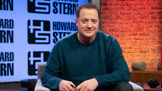 Brendan Fraser visits The Howard Stern Show this week. Picture: Getty