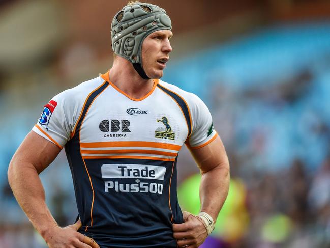 ACT Brumbies's David Pocock stands on the pitch during the SuperRugby match between the Vodacom Bulls and ACT Brumbies on May 26, 2018 at Loftus Versfeld, Pretoria South Africa. / AFP PHOTO / Christiaan Kotze