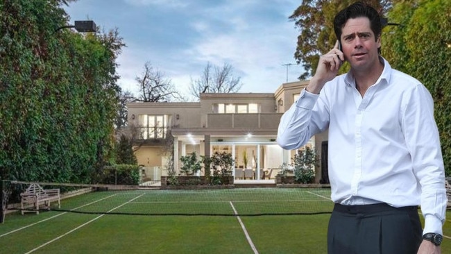 AFL boss Gillon McLachlan puts Prahran mansion on the market. Picture: Supplied