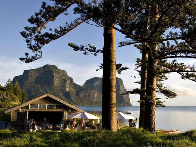 Pinetrees Lodge boat shed on Lord Howe Island, off the NSW coast.