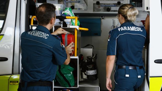 General, generic file photo of Queensland Ambulance Service advanced care paramedics responding to a medical emergency in Cairns. Picture: Brendan Radke