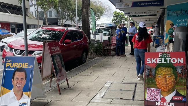 Pre-polling opens in Nambour for the 2024 state election.