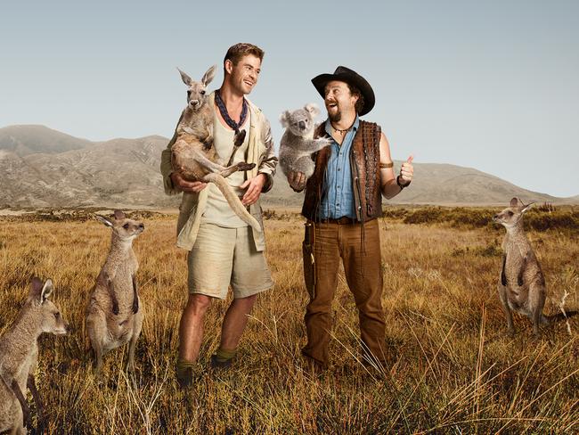 Tourism Australia’s Crocodile Dundee-themed Super Bowl gamble is paying off, with the ad campaign sparking a boost in American visitors heading Down Under. Picture: Supplied