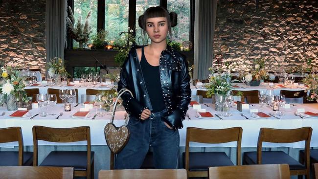 Miquela Sousa in an Instagram post promoting the Blue Hill at Stone Barns restaurant in New York.