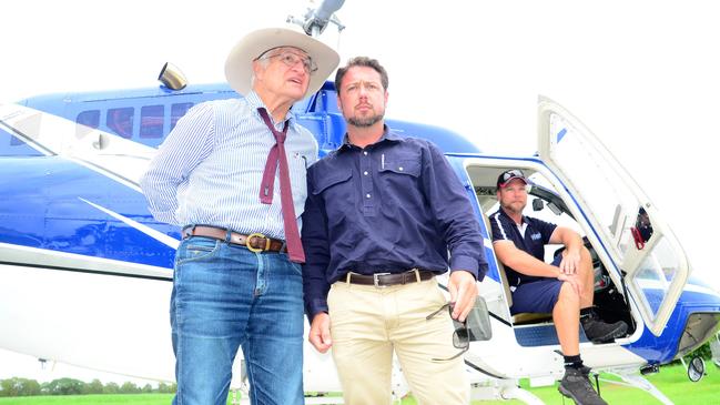 Hinchinbrook MP Nick Dametto and Bob Katter, the federal MP for Kennedy, in North Queensland. Picture: Cameron Bates