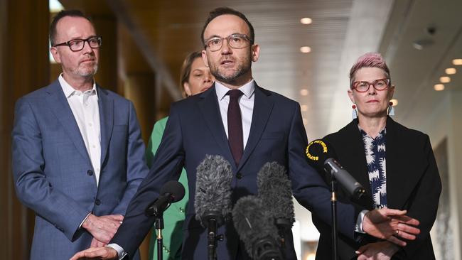 There is plenty of evidence of the Greens’ poor judgment, going beyond the claimed involvement in political protests at electoral offices and MPs’ events. Picture: NCA NewsWire/Martin Ollman