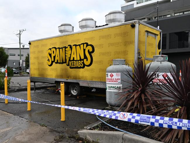 The food truck was parked in Preston. Picture: Tony Gough